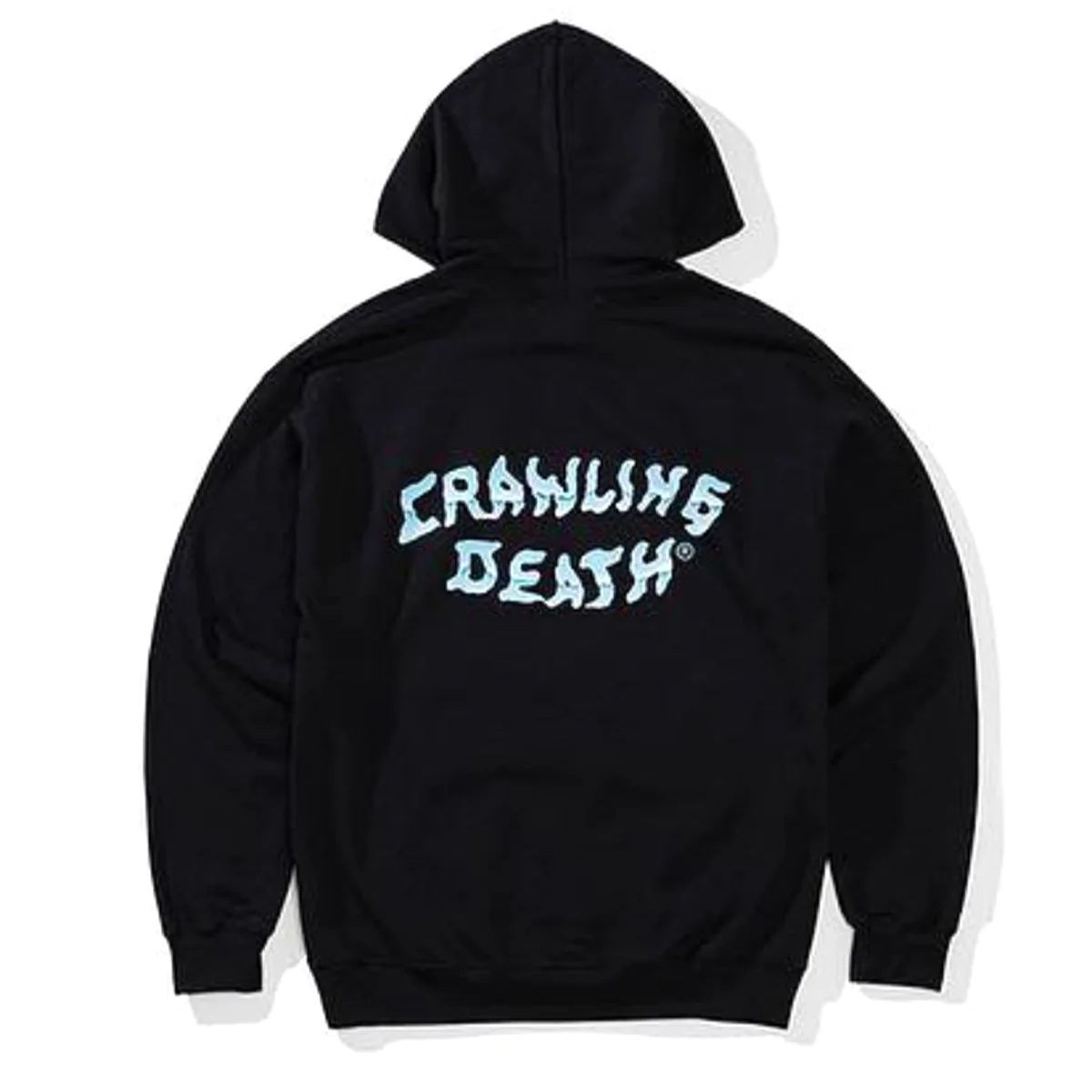 Crawling Death - Chrome Logo Hoodie Black - Image 2