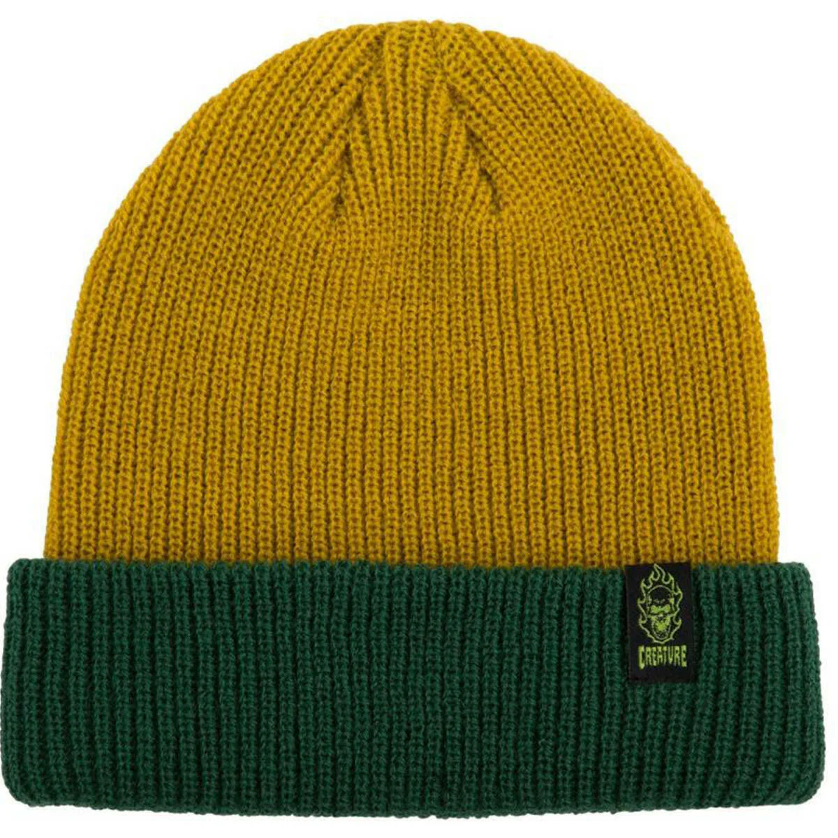 Creature - Bonehead Label Beanie Gold/Green