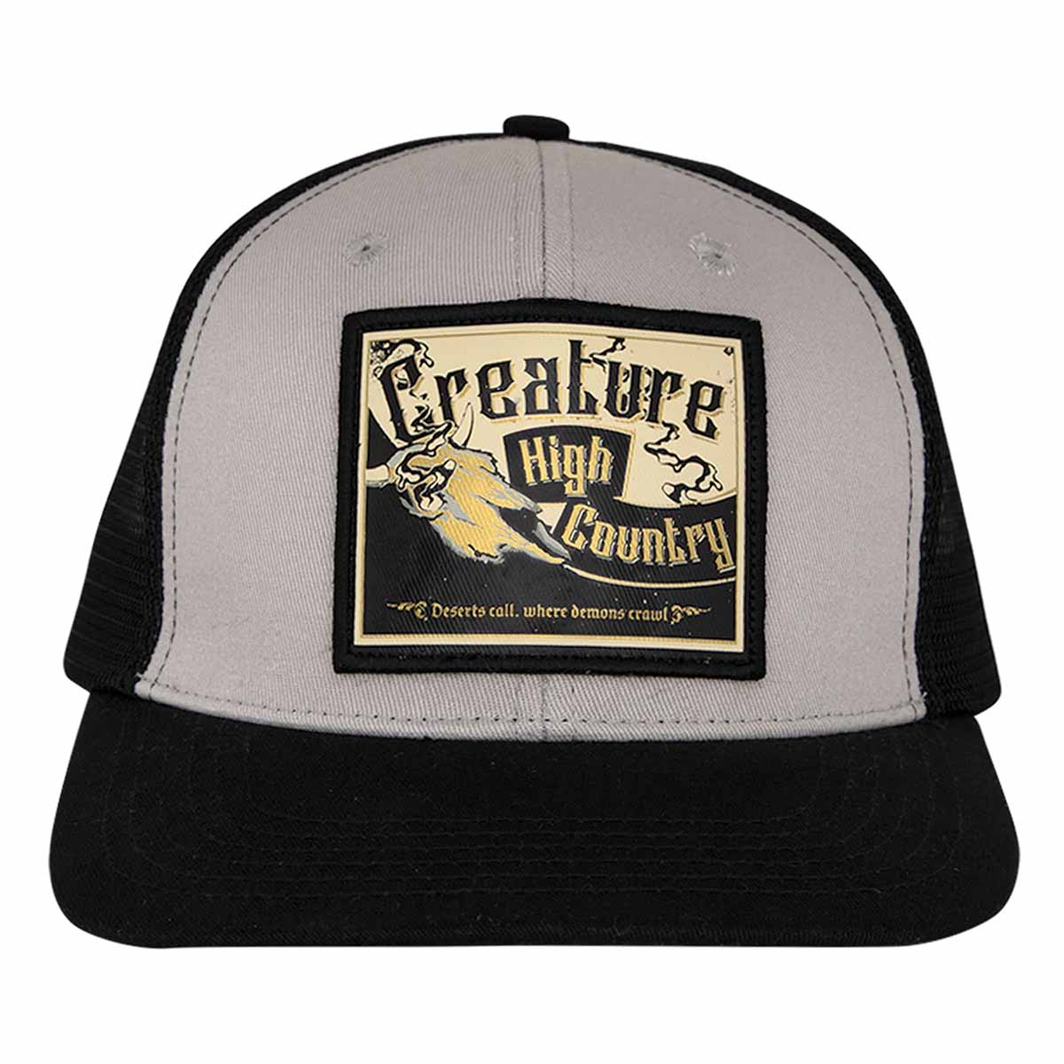 Creature - High Country Trucker Hat Black/Off White - Image 2