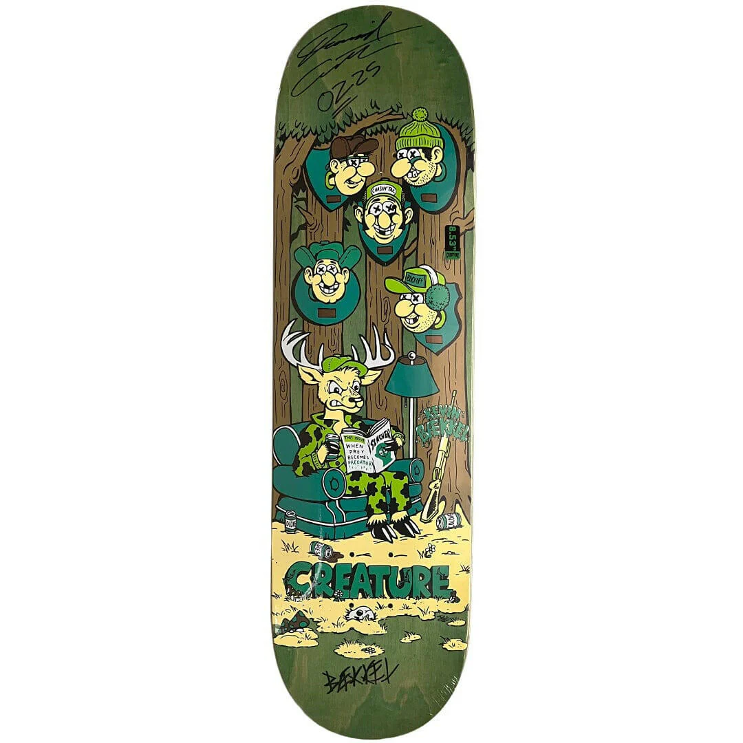 Creature - SIGNED Kevin Baekkel Big Game 8.53 Skateboard Deck