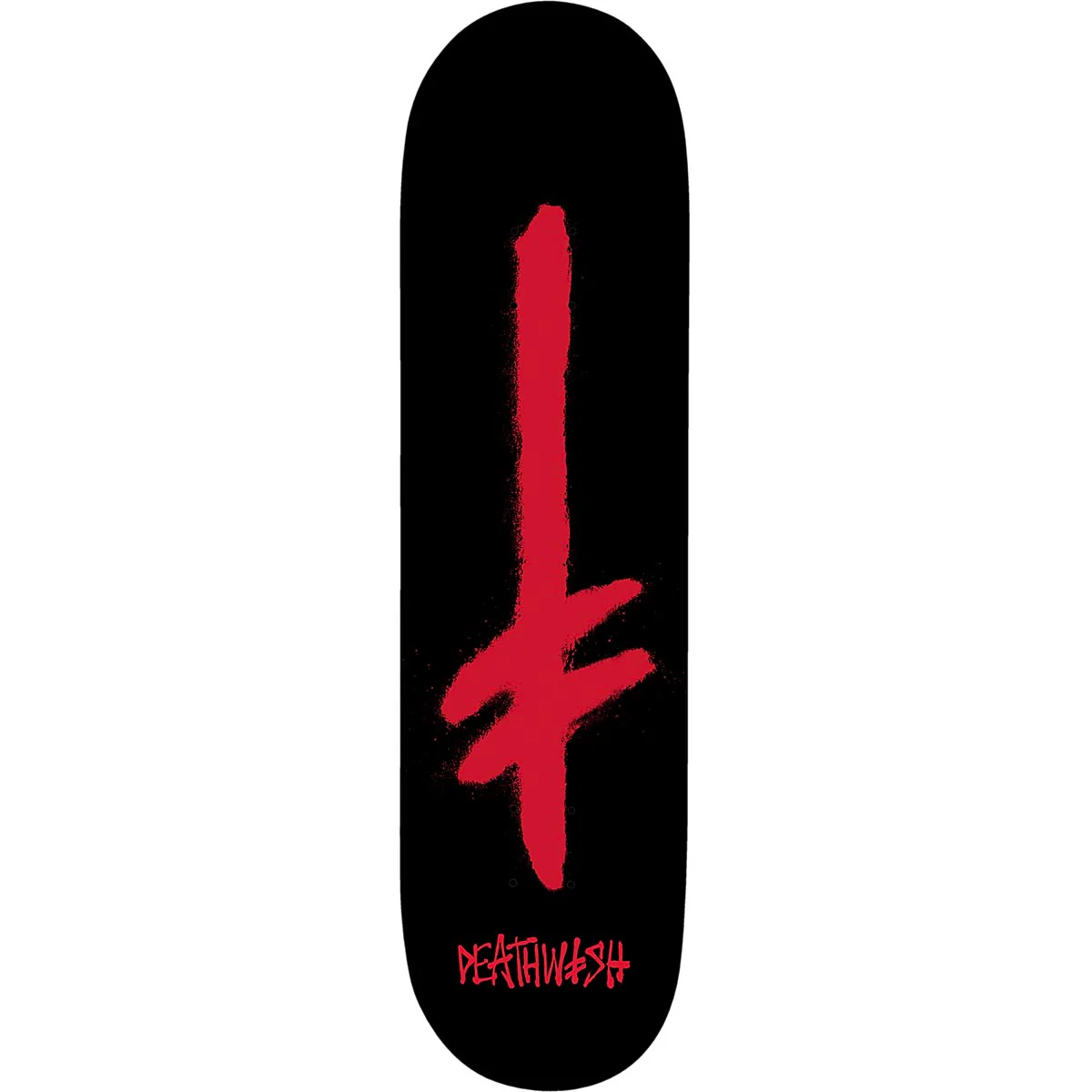 Deathwish - Gang Spray Black/Red 8.0 Skateboard Deck