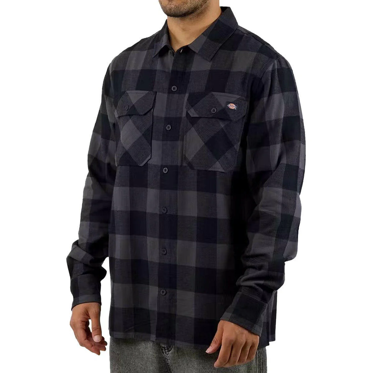 Dickies - Sacremento Flannel Shirt Charcoal - Image 2