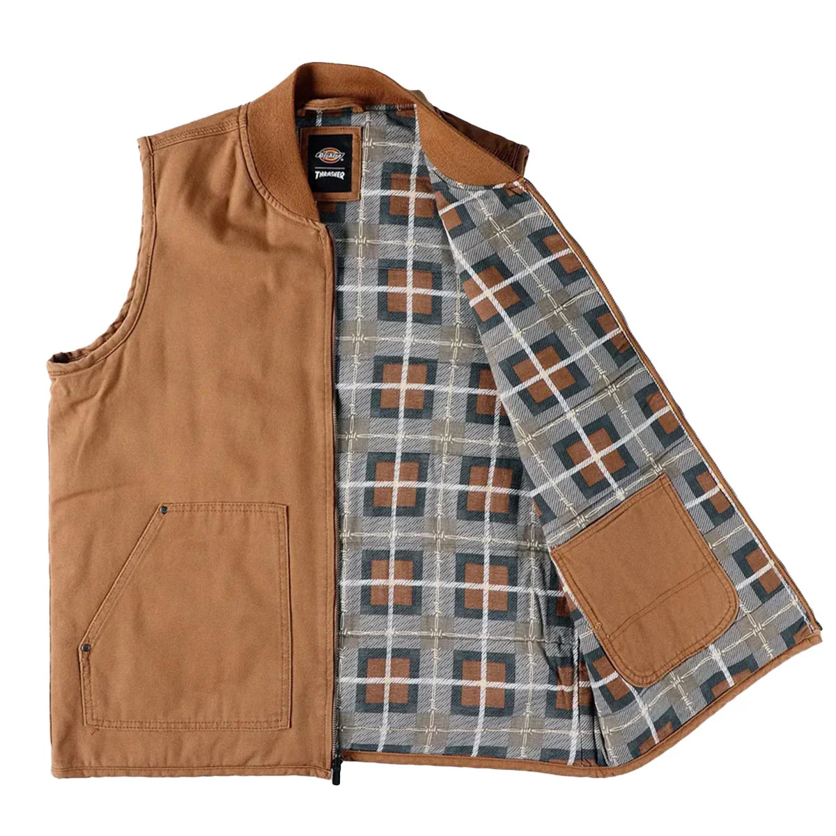 Dickies - Thrasher Vest Jacket Brown Duck - Image 3