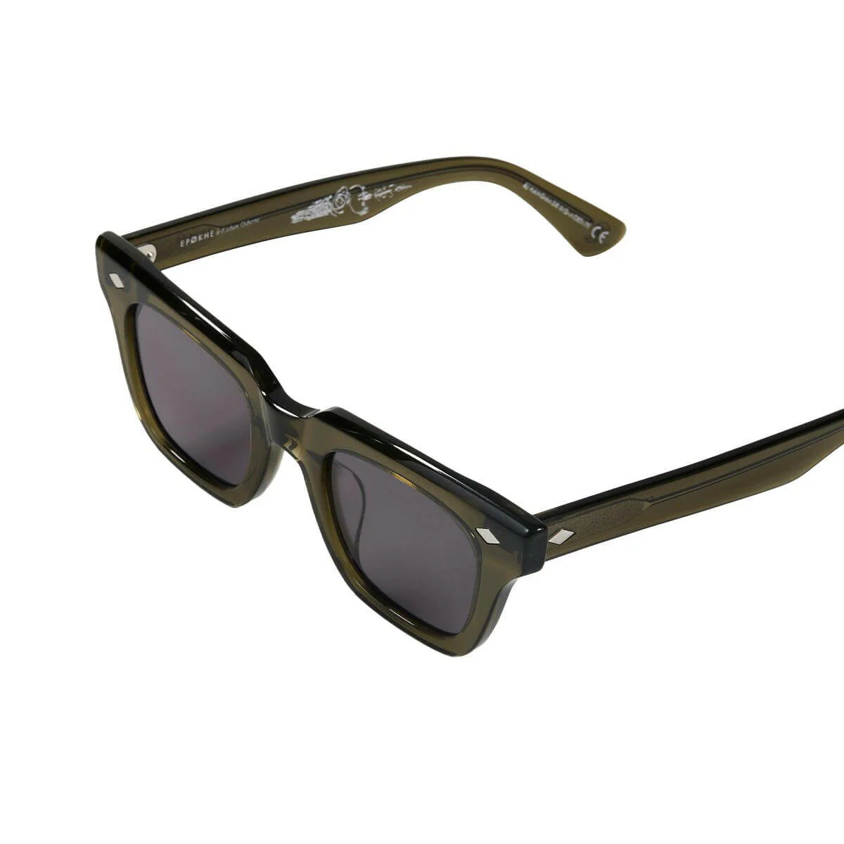 Epokhe - Stereo X Eithan Osborne Sunglasses Army Green Polished/Black - Image 4