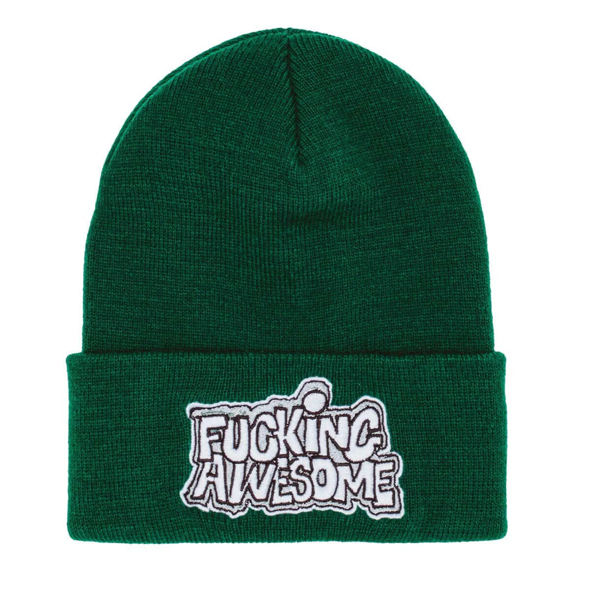 Fucking Awesome - PBS Logo Cuff Beanie Forest Green