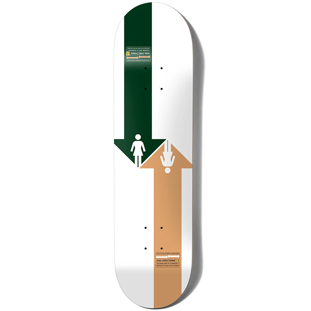 Girl - Rick McCrank Dual Directional 8.25 Skateboard Deck