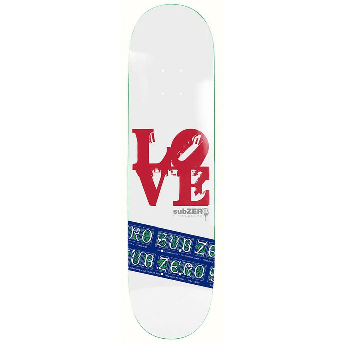 Heritage - Sub Zero Love Park 8.0 Skateboard Deck