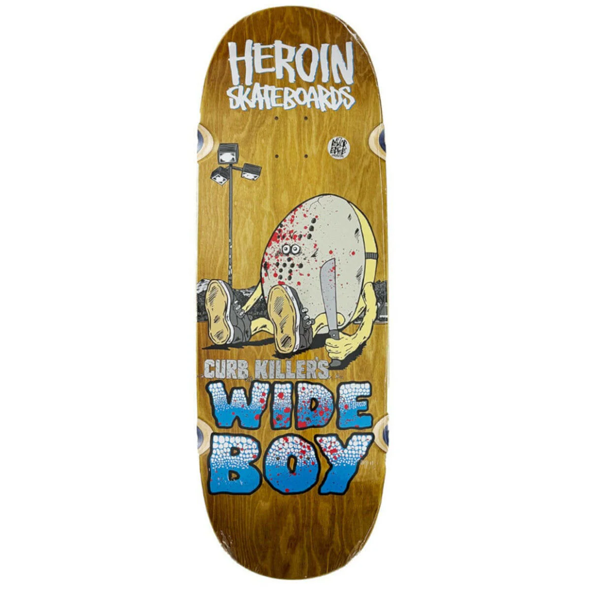 Heroin - Curb Killer Wide Boy 10.75 Skateboard Deck