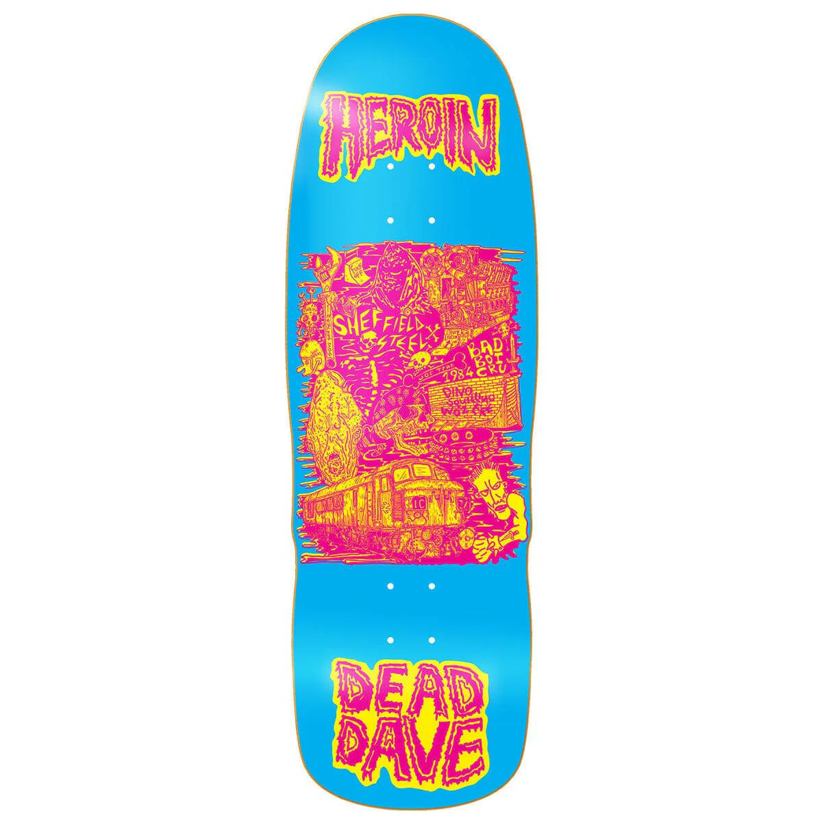 Heroin - Dead Dave Allegory of Fear 10.1 Skateboard Deck