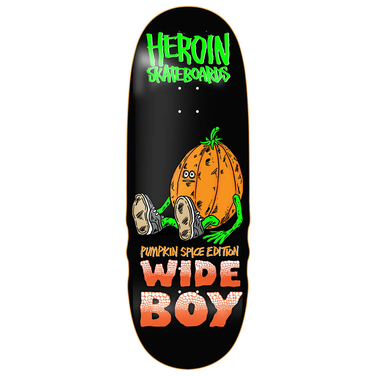 Heroin - Pumpkin Spice Wide Boy 10.75 Skateboard Deck