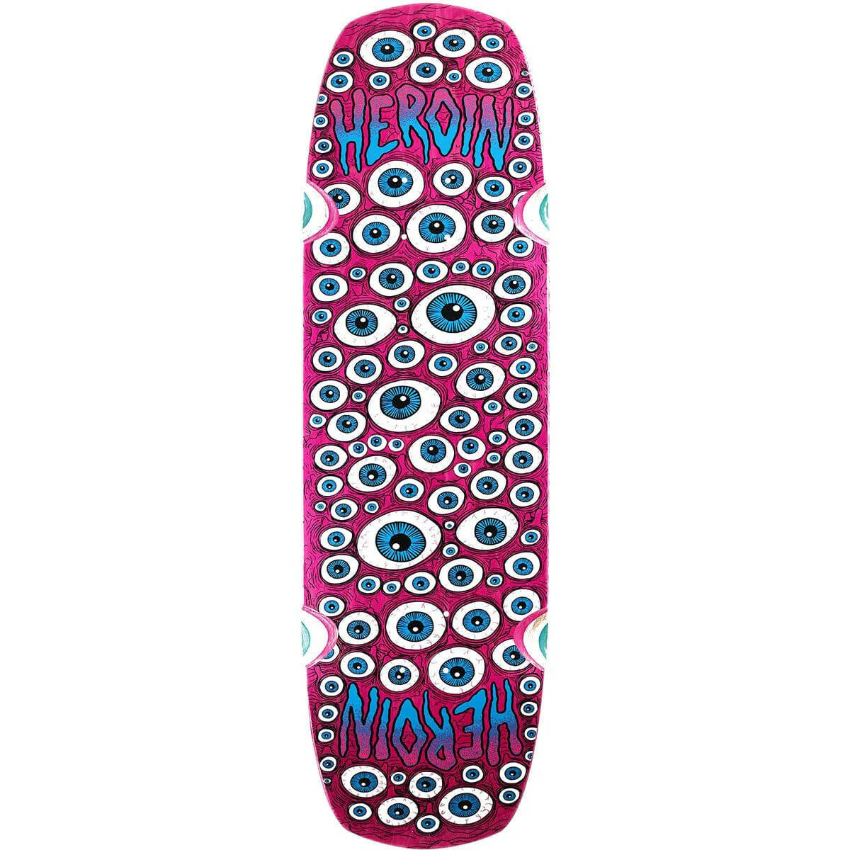 Heroin - Seeing Double Shovel Pink 9.5 Skateboard Deck
