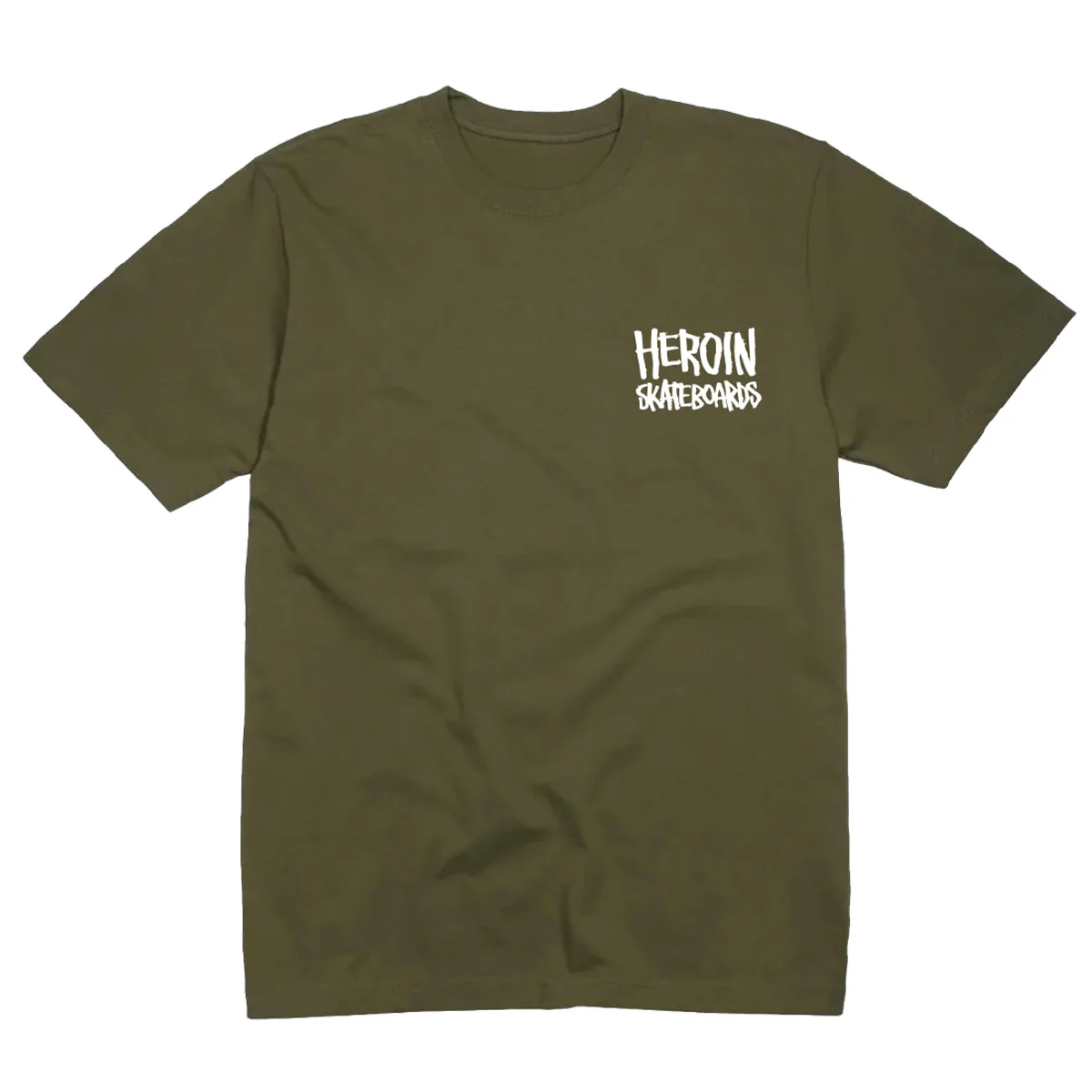 Heroin - The Pickle Tee Military Green
