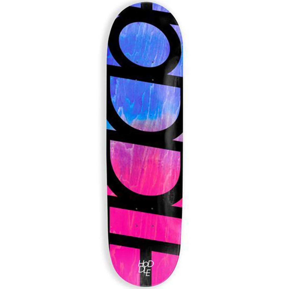 Hoddle - Logo Blue/Pink Stain 8.0 Skateboard Deck