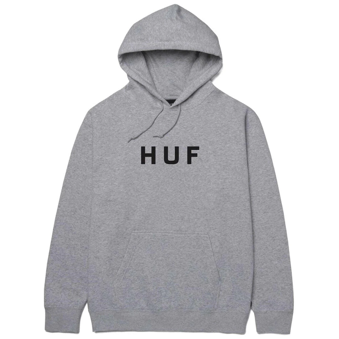 Huf - Essentials OG Logo Hoodie Grey Heather