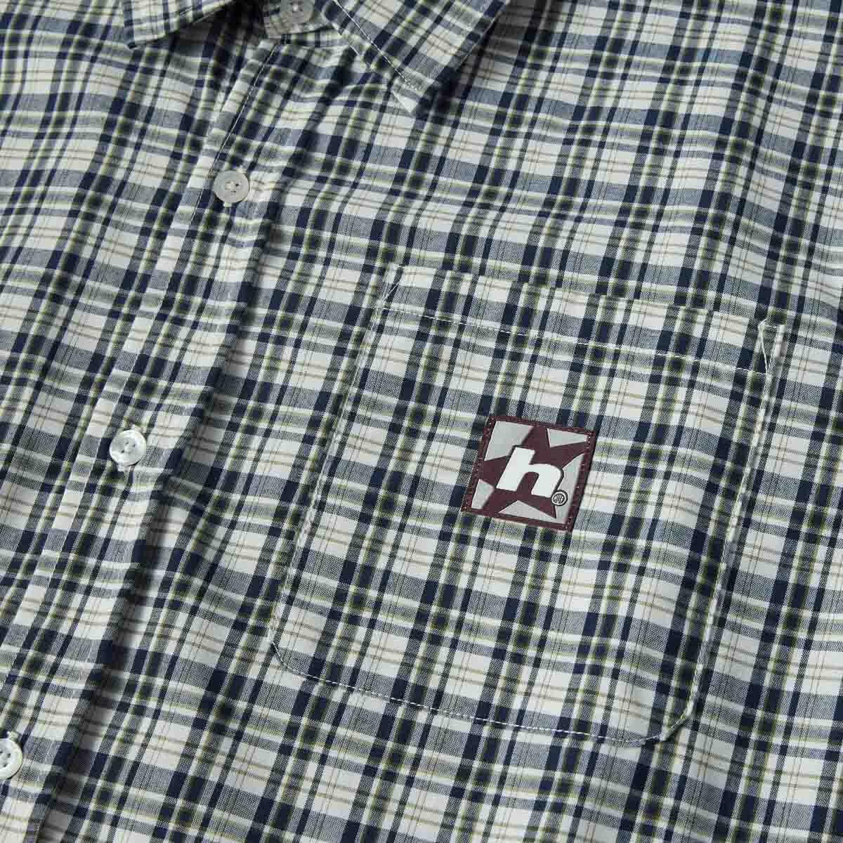 Huf - H Star Plaid Shirt Linen - Image 3