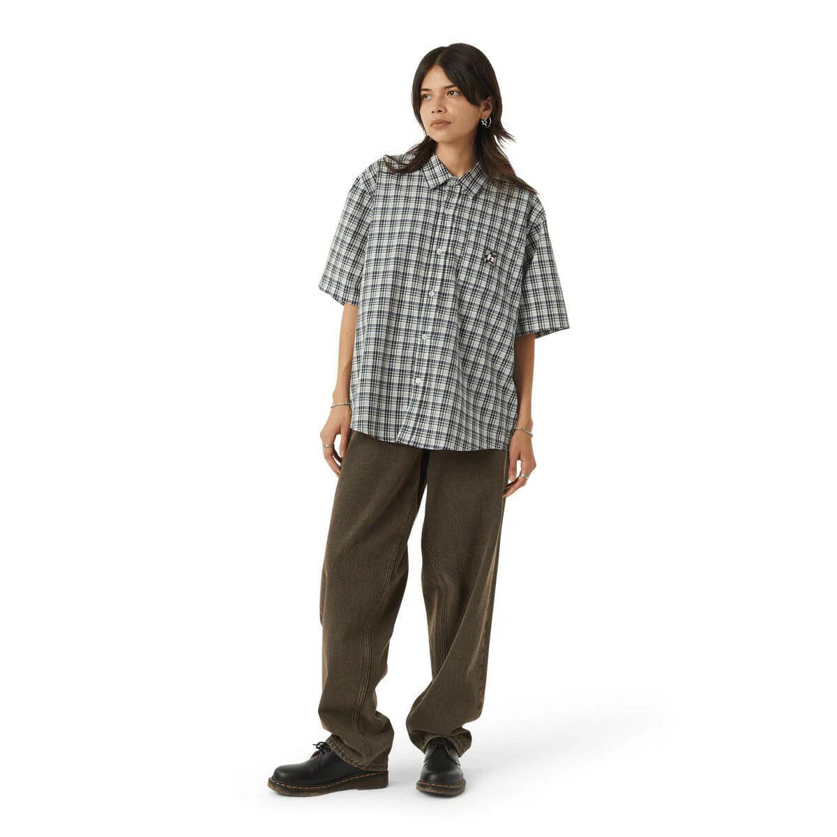 Huf - H Star Plaid Shirt Linen - Image 5