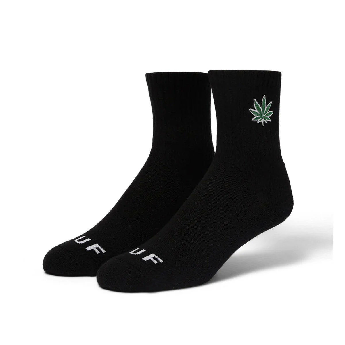 Huf - Plantlife Emb 1/4 Socks Black