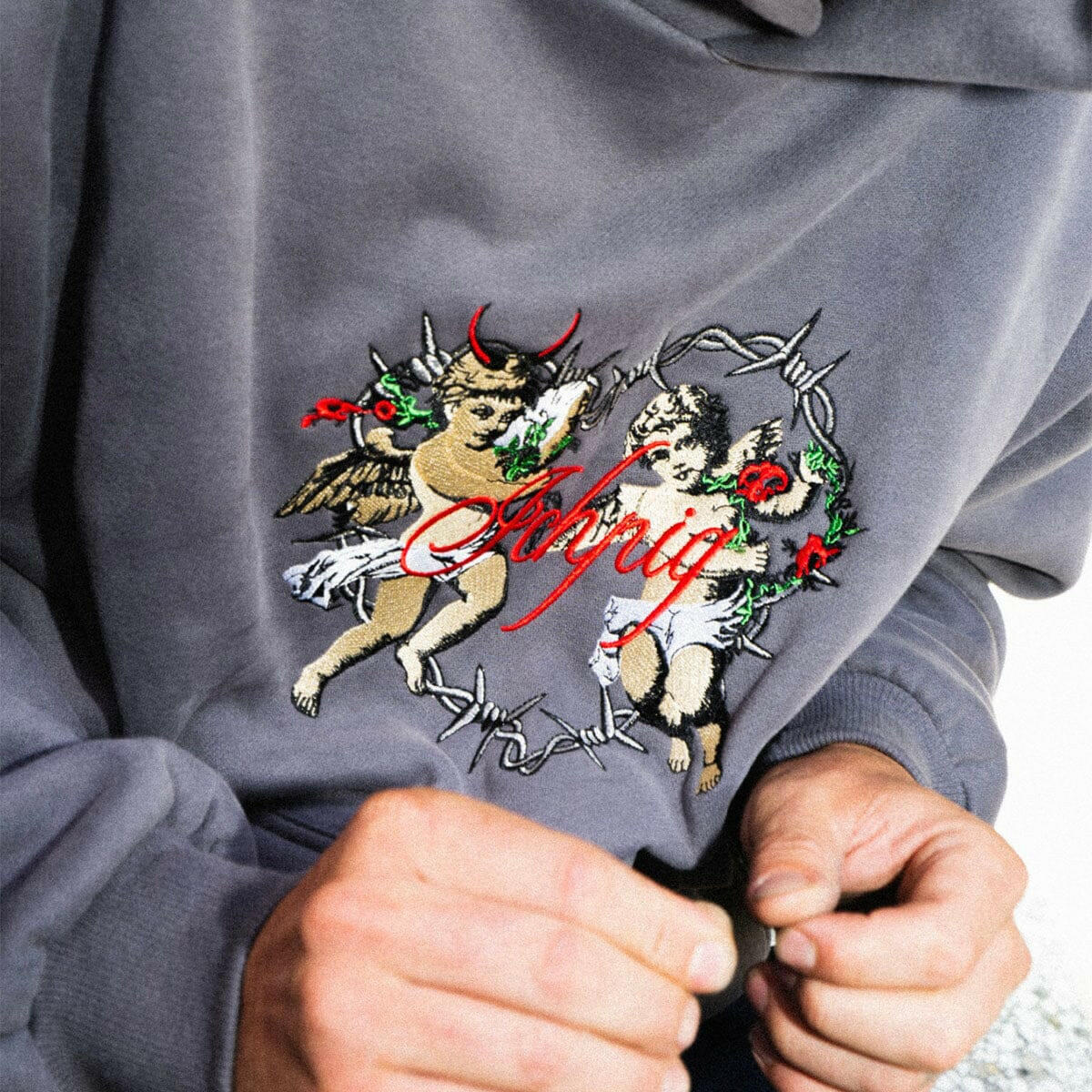 Ichpig - Cherub Heart Hoodie Metal - Image 2