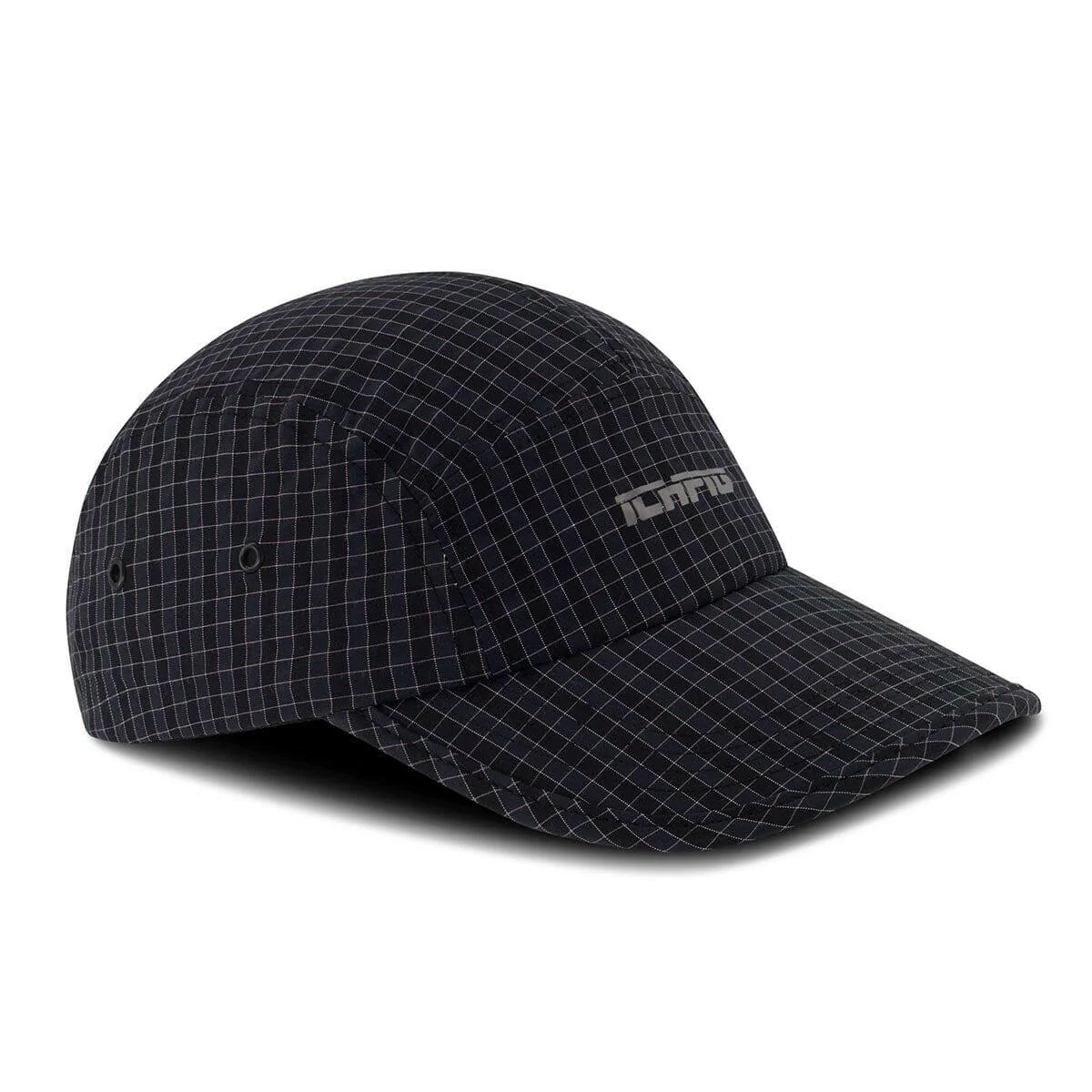 Ichpig - Ripstop Check 5 Panel Hat Black