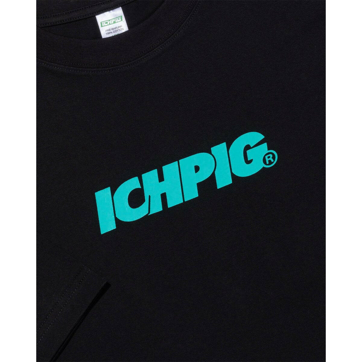Ichpig - Sprinters Tee Black/Teal - Image 2