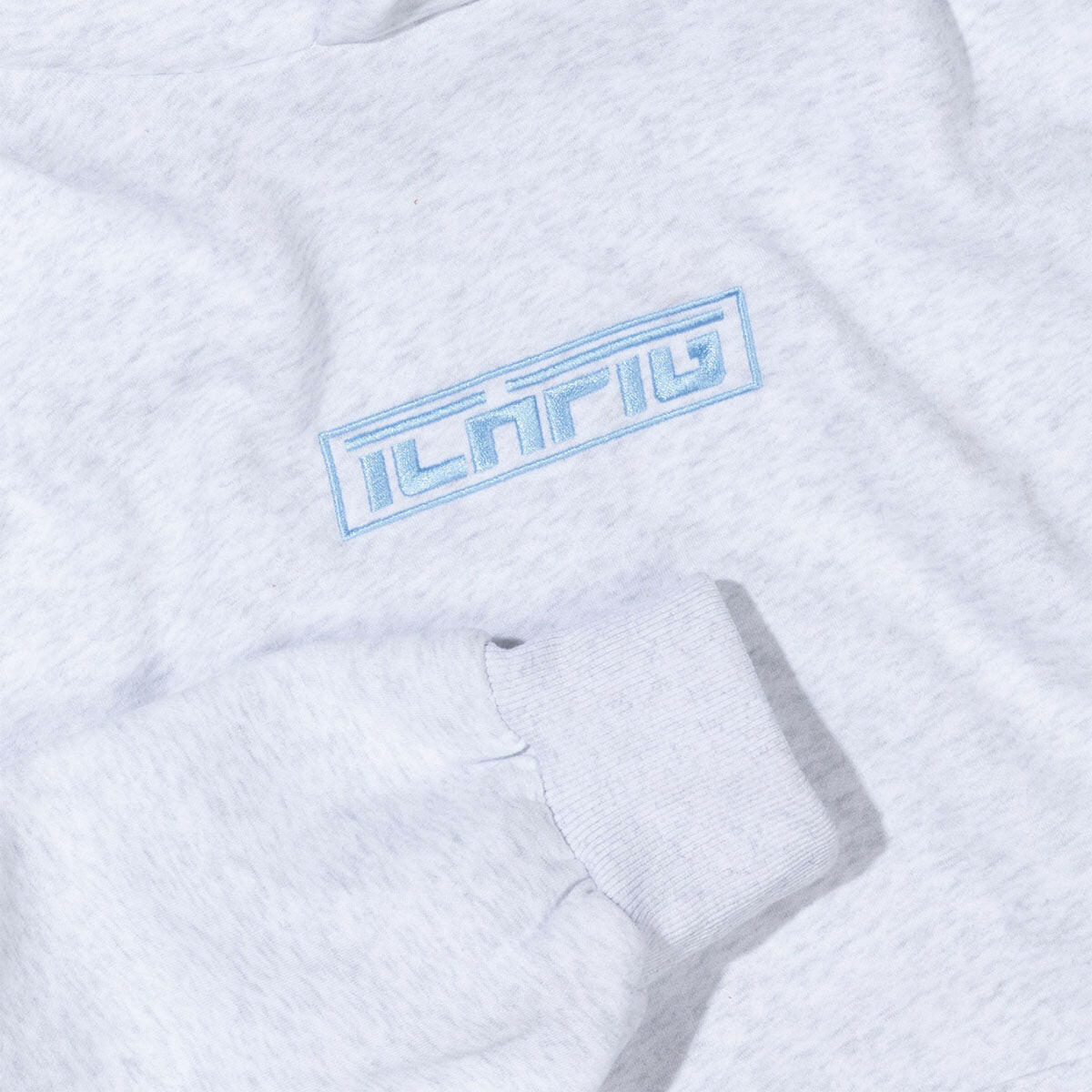 Ichpig - Strike Cordless Hoodie White Marle/Sky - Image 2
