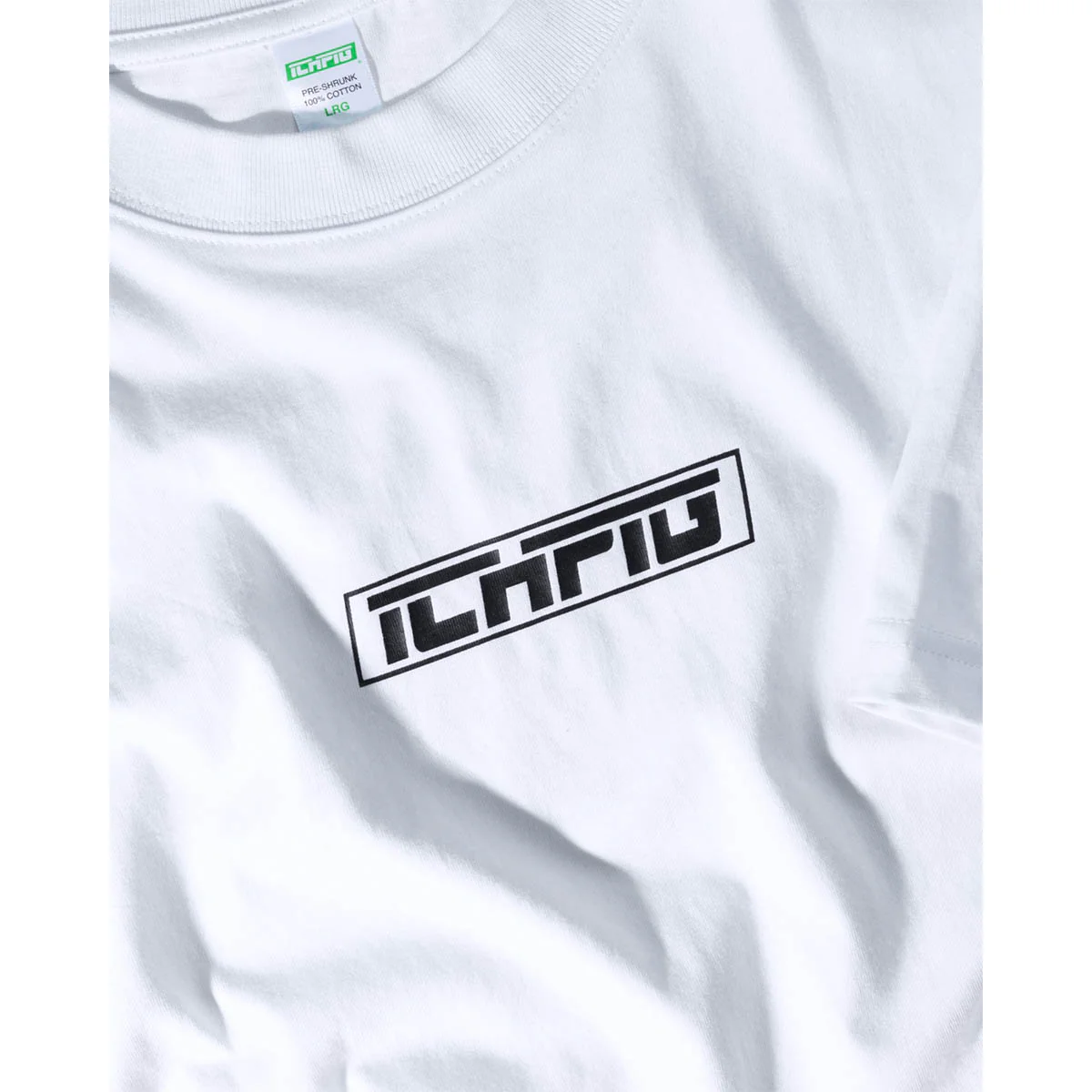 Ichpig - Strike Logo Tee White/Black - Image 2
