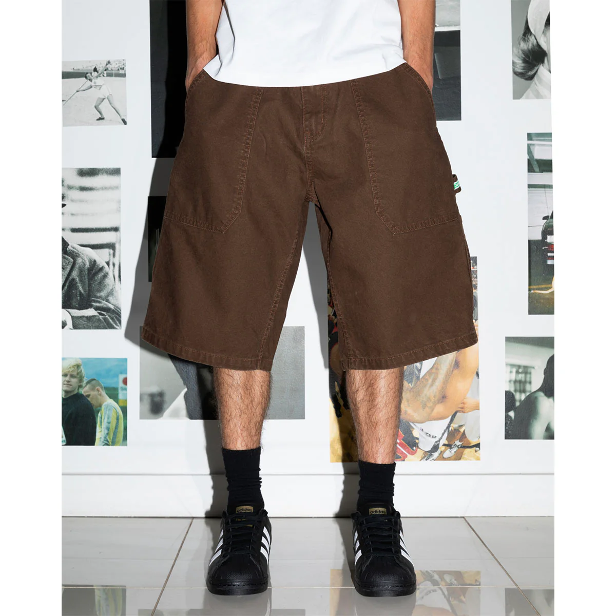 Ichpig - Workshop Canvas Shorts Faded Brown - Image 3