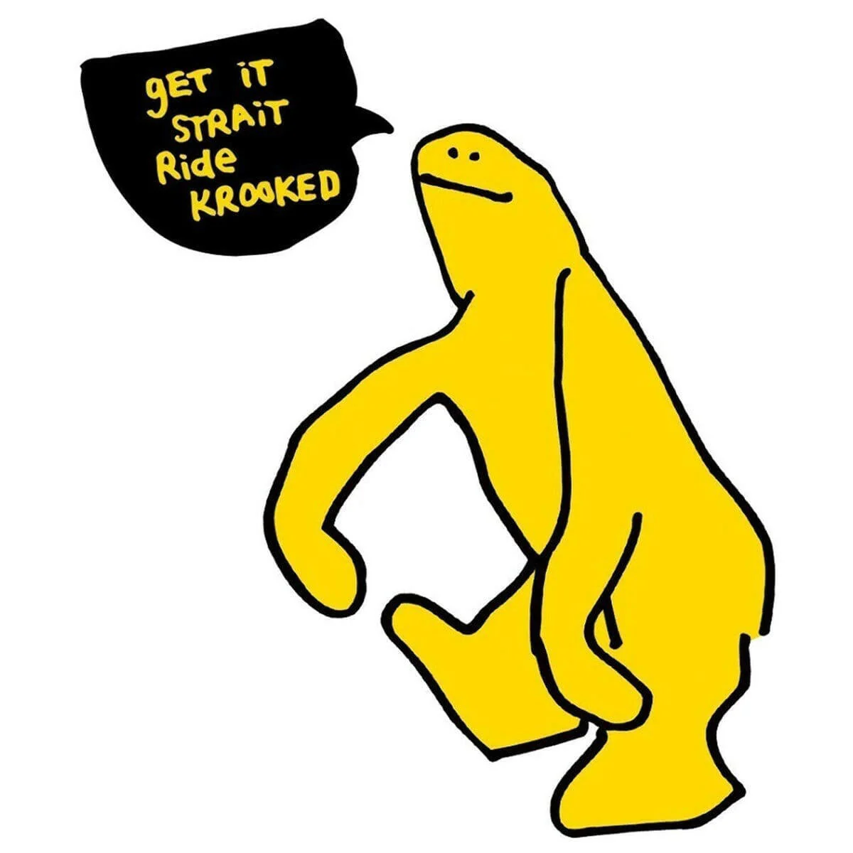 Krooked - Get It Strait 6" Sticker - Image 3