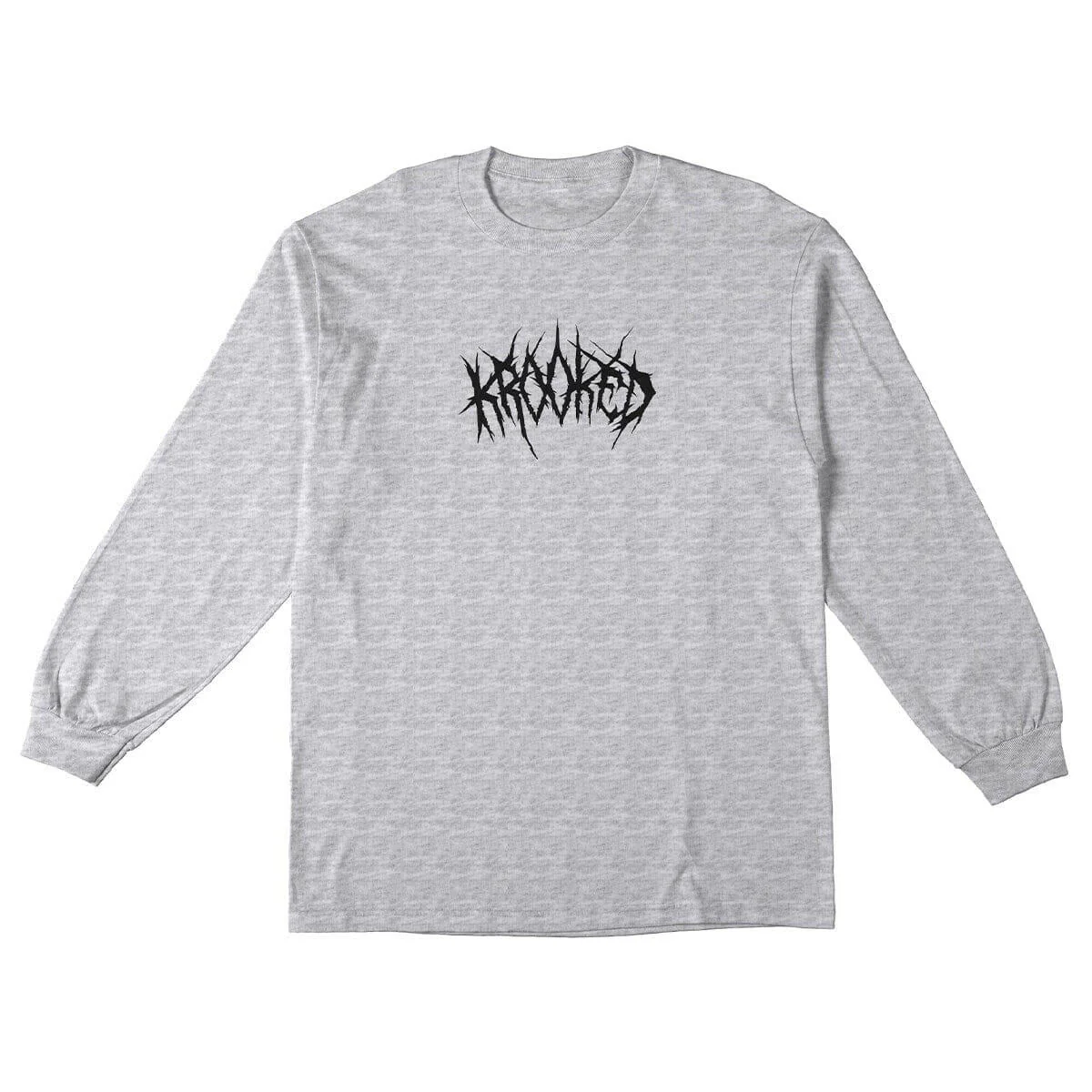 Krooked - Necro Script L/S Tee Ash