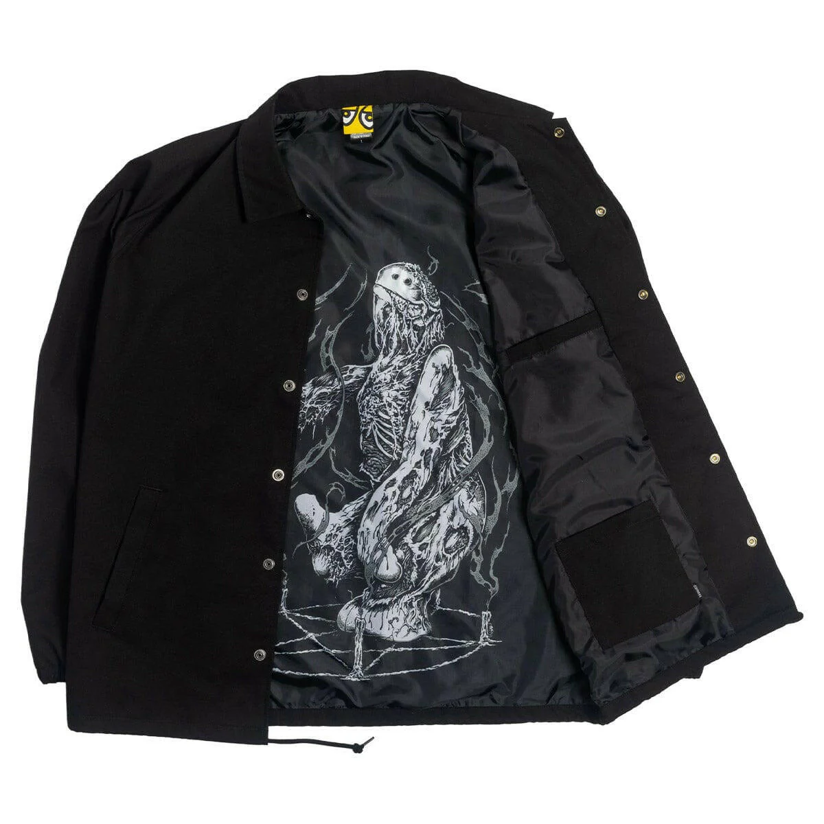 Krooked - Necro Skript Jacket Black - Image 5