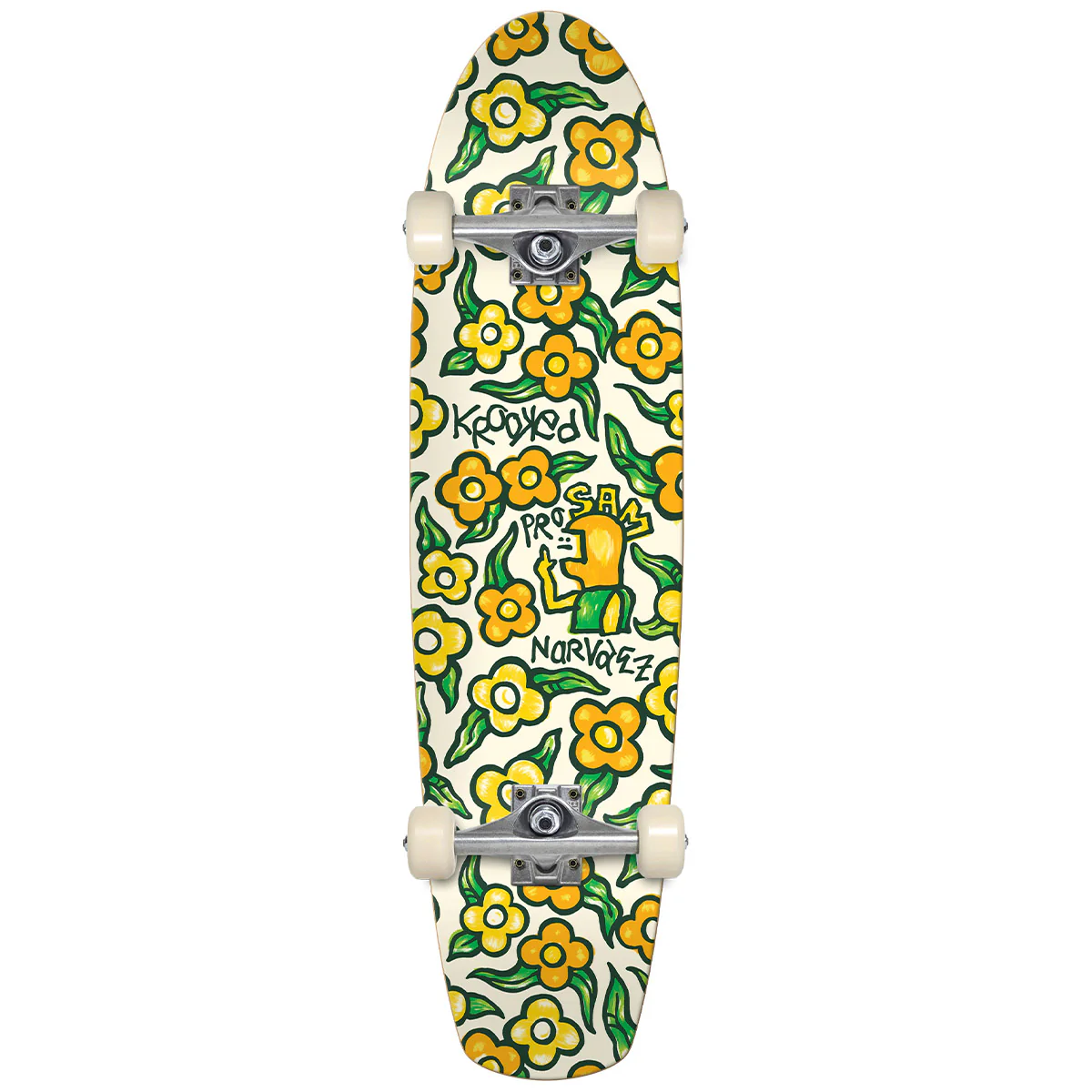 Krooked - Sam Narvaez Flowers Zinger 7.75 Complete Skateboard