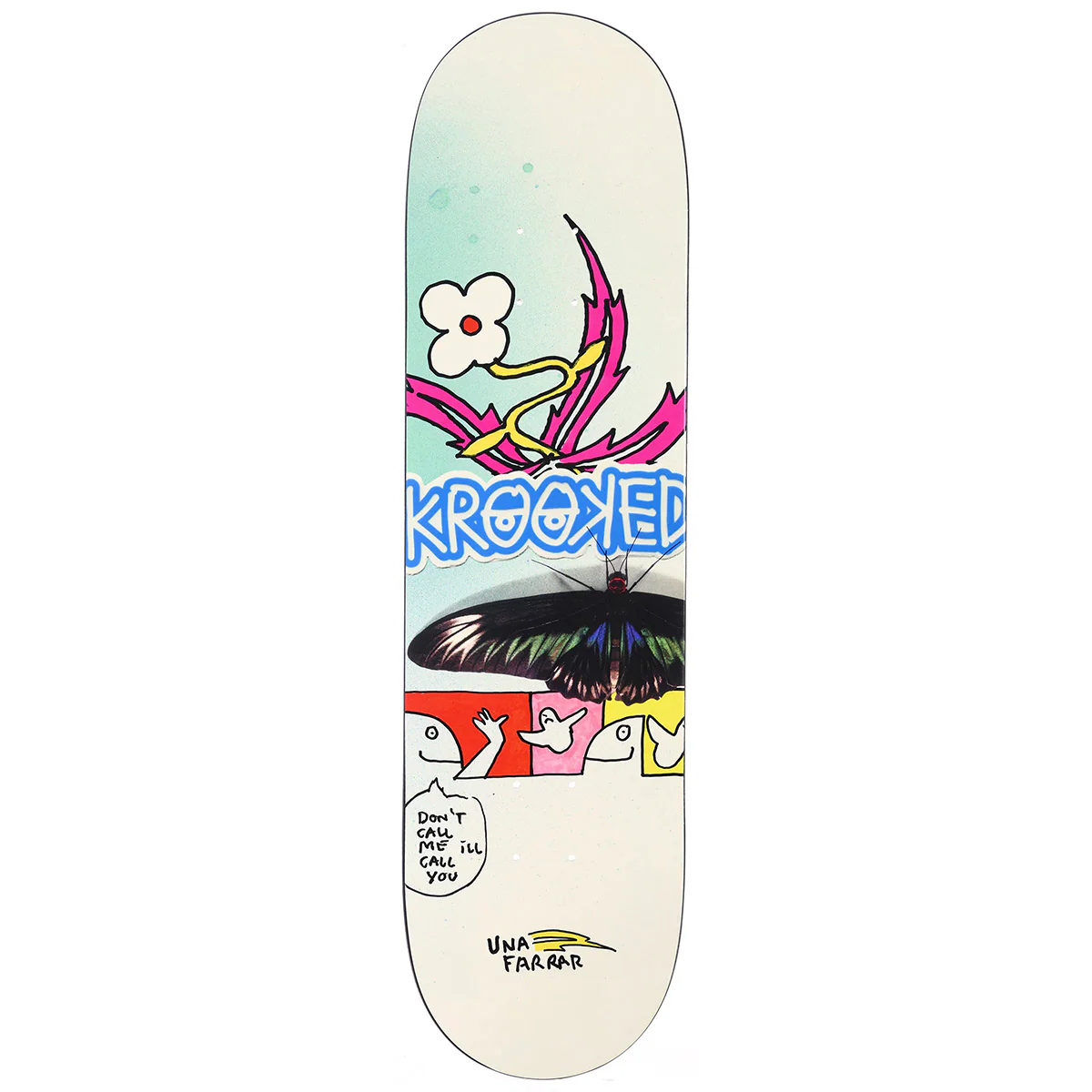 Krooked - Una Farrar Butterfly Call 8.5 Skateboard Deck