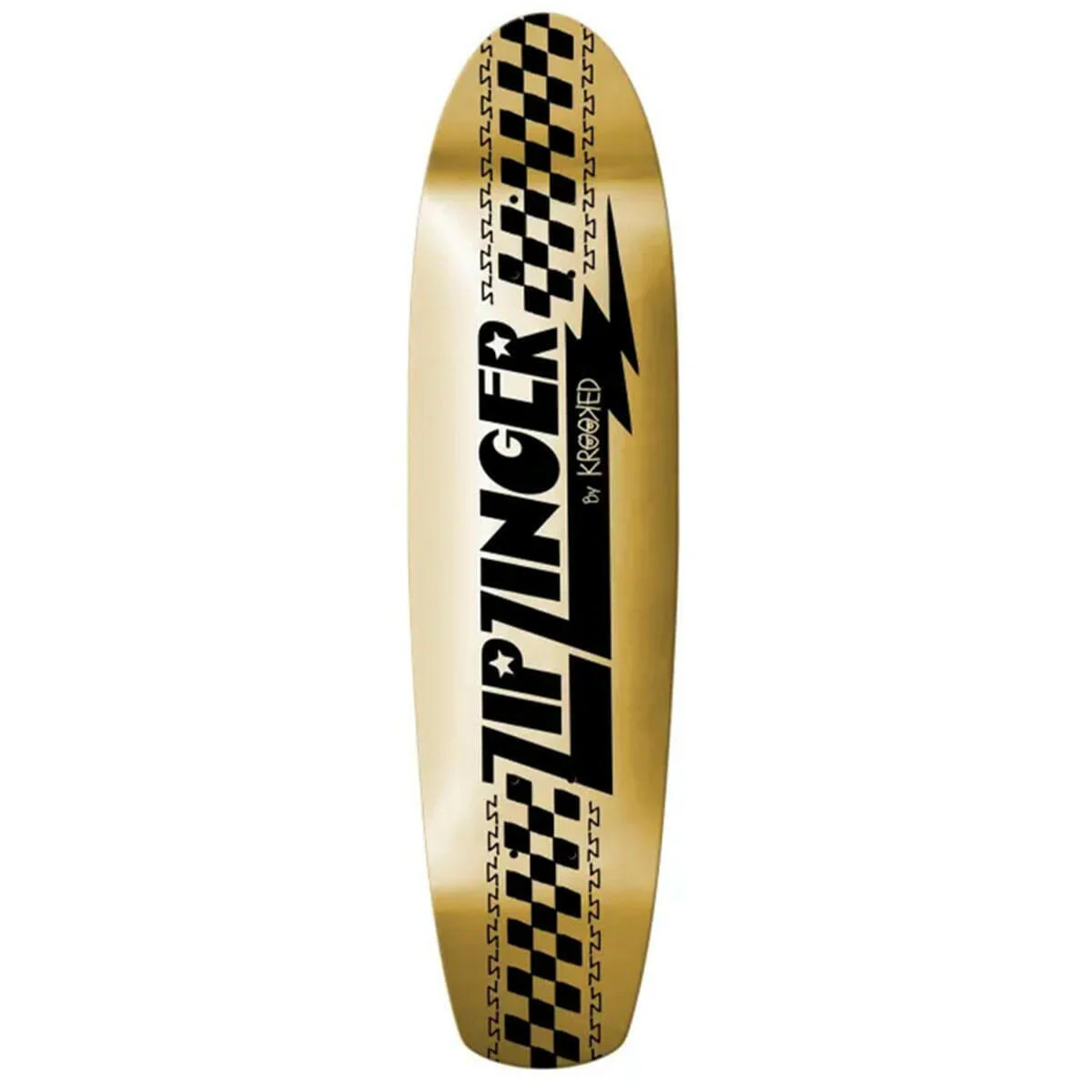 Krooked - Zip Zinger Gold 7.75 Skateboard Deck