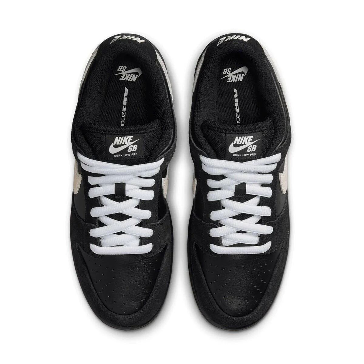 Nike SB - Dunk Low Pro Shoes Black/White/Gum - Image 7