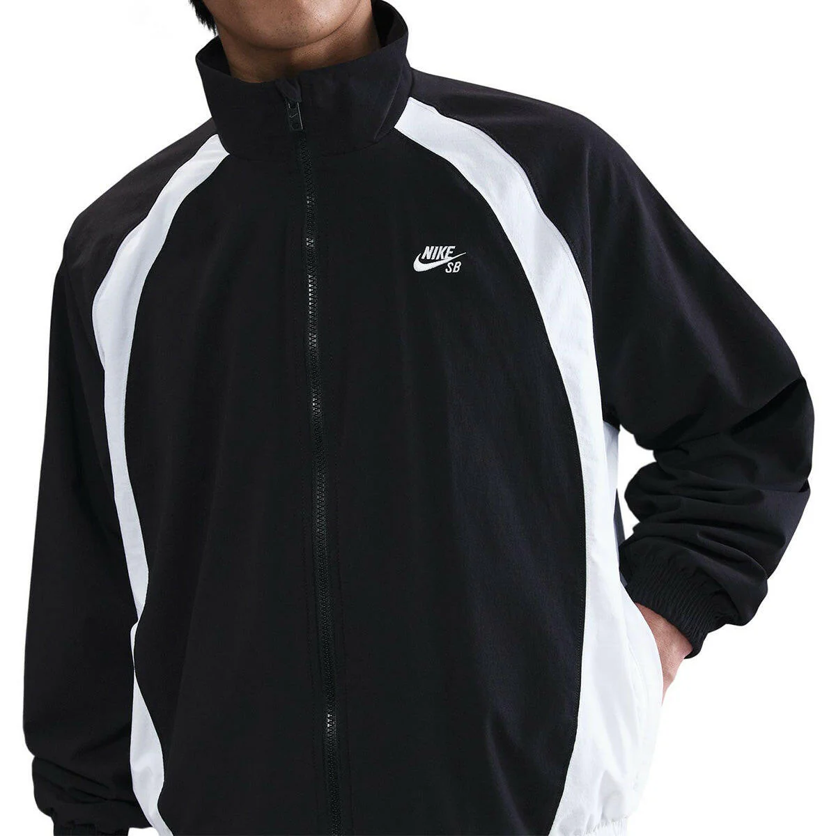 Nike SB - Full Zip Woven Skate Jacket Black/White - Image 3