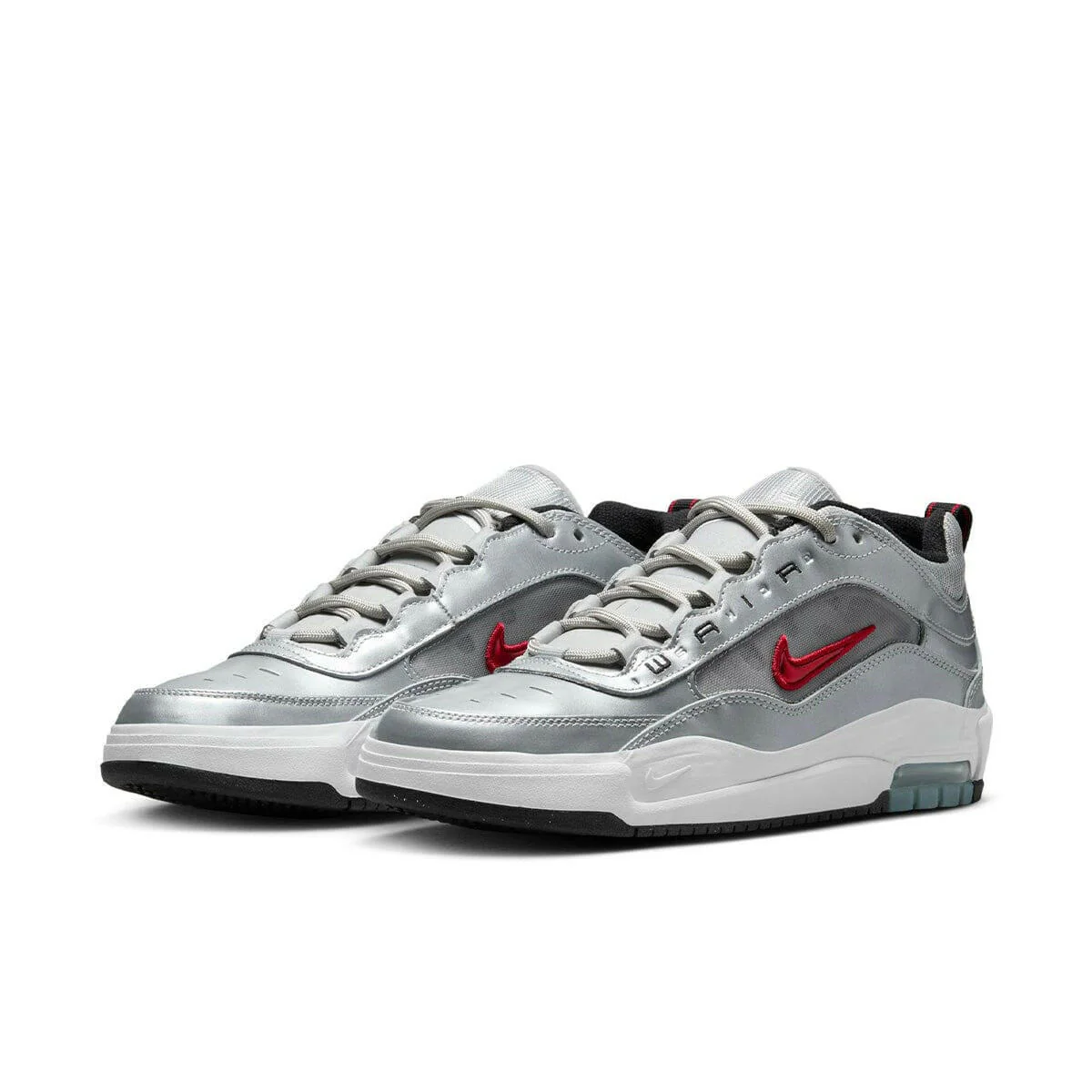 Nike SB - Ishod Air Max Shoes Metallic Silver/Red - Image 2