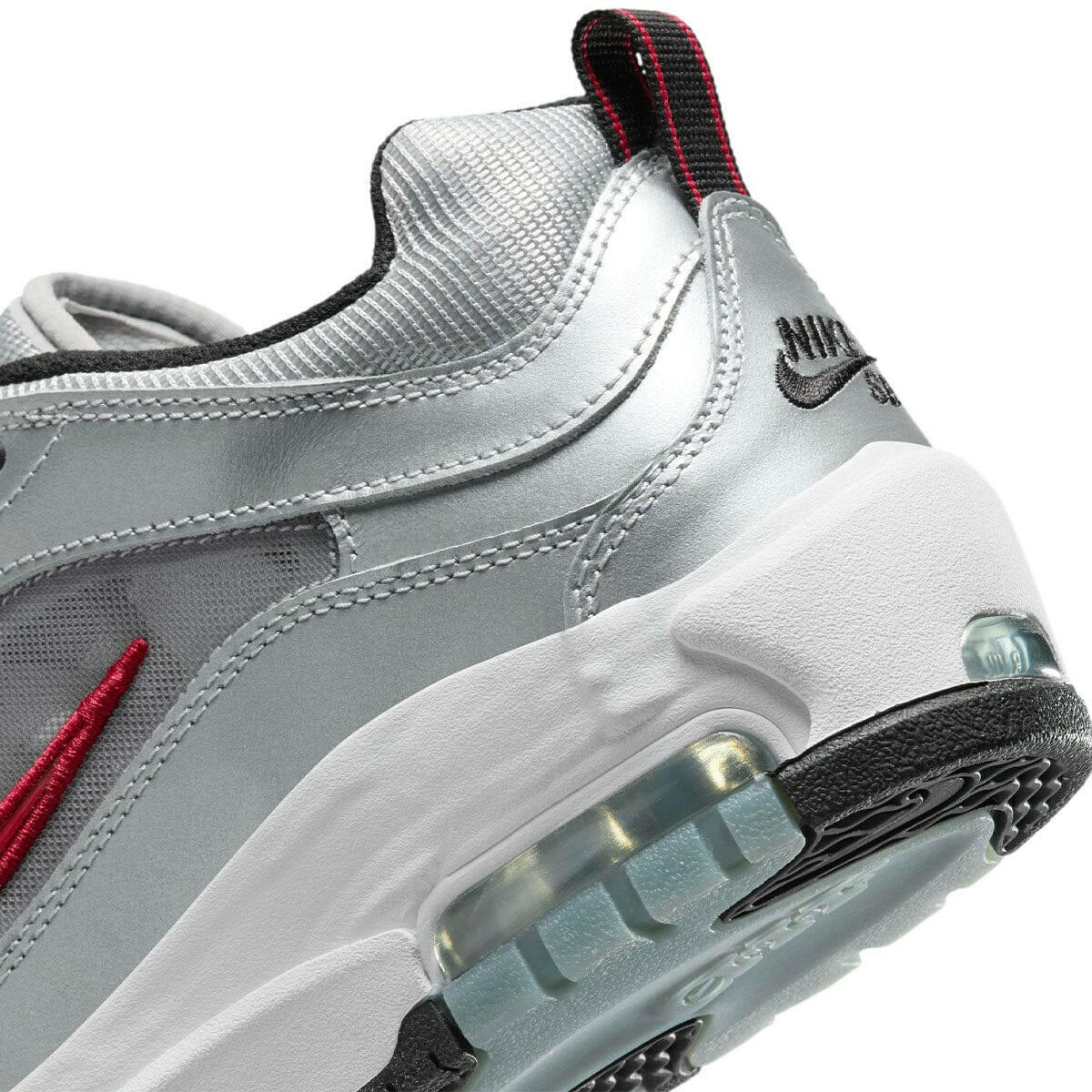 Nike SB - Ishod Air Max Shoes Metallic Silver/Red - Image 5