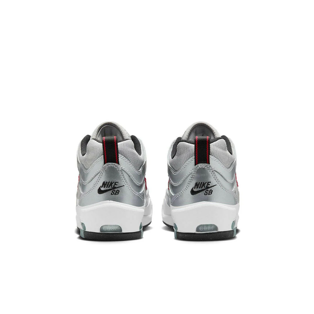 Nike SB - Ishod Air Max Shoes Metallic Silver/Red - Image 6