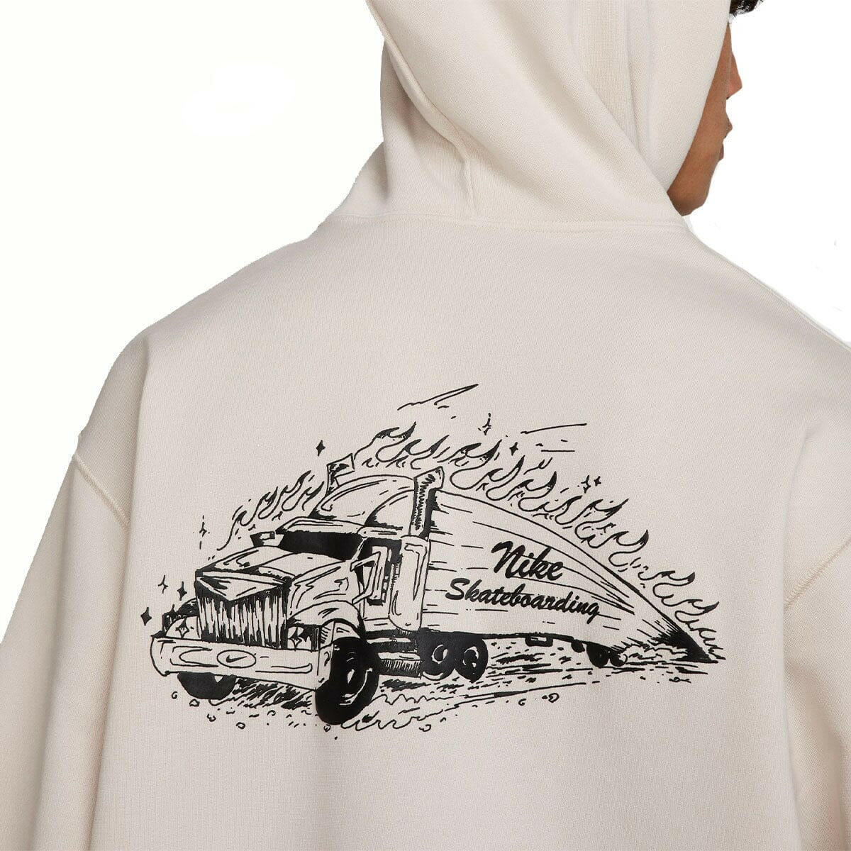Nike SB - Truckin Hoodie Off White - Image 3