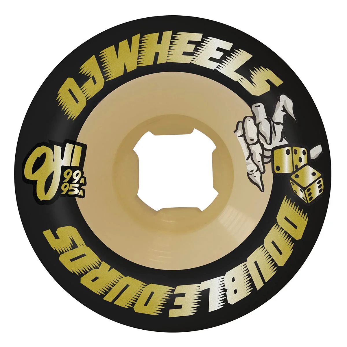 OJ - Double Duro Black/Gum Chubbies 56MM 99A/95A Skateboard Wheels