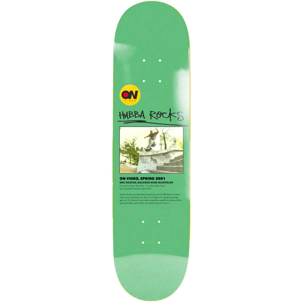 ON Video - Hubba Rocks 8.375 Skateboard Deck