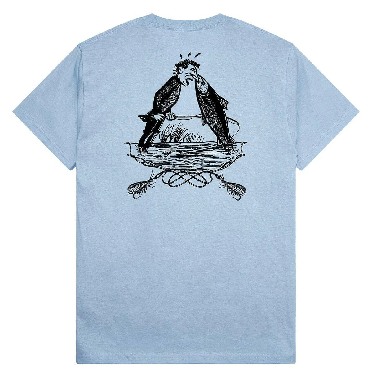 Pass~Port - Hook & Line Tee Stonewash Blue - Image 2