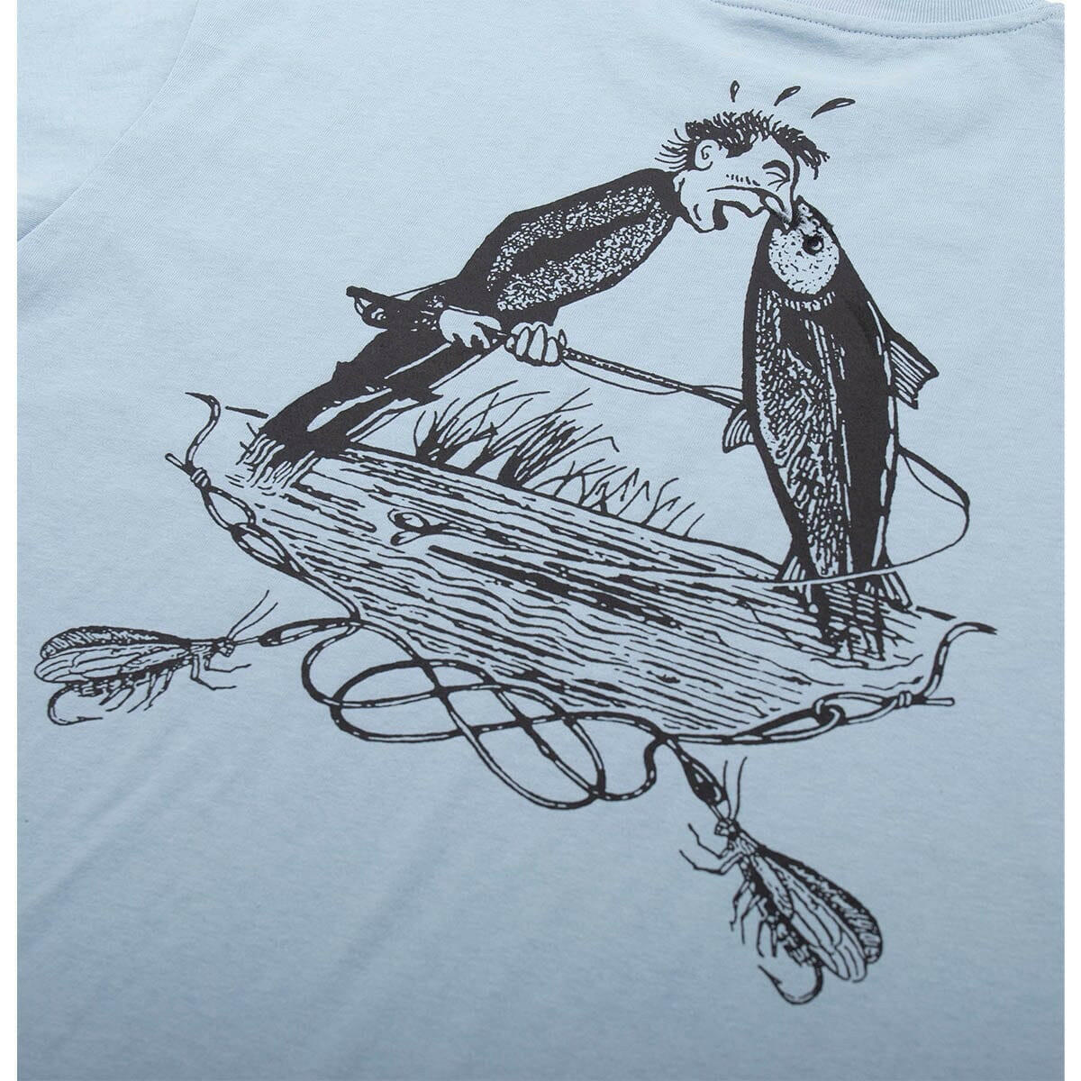 Pass~Port - Hook & Line Tee Stonewash Blue - Image 4