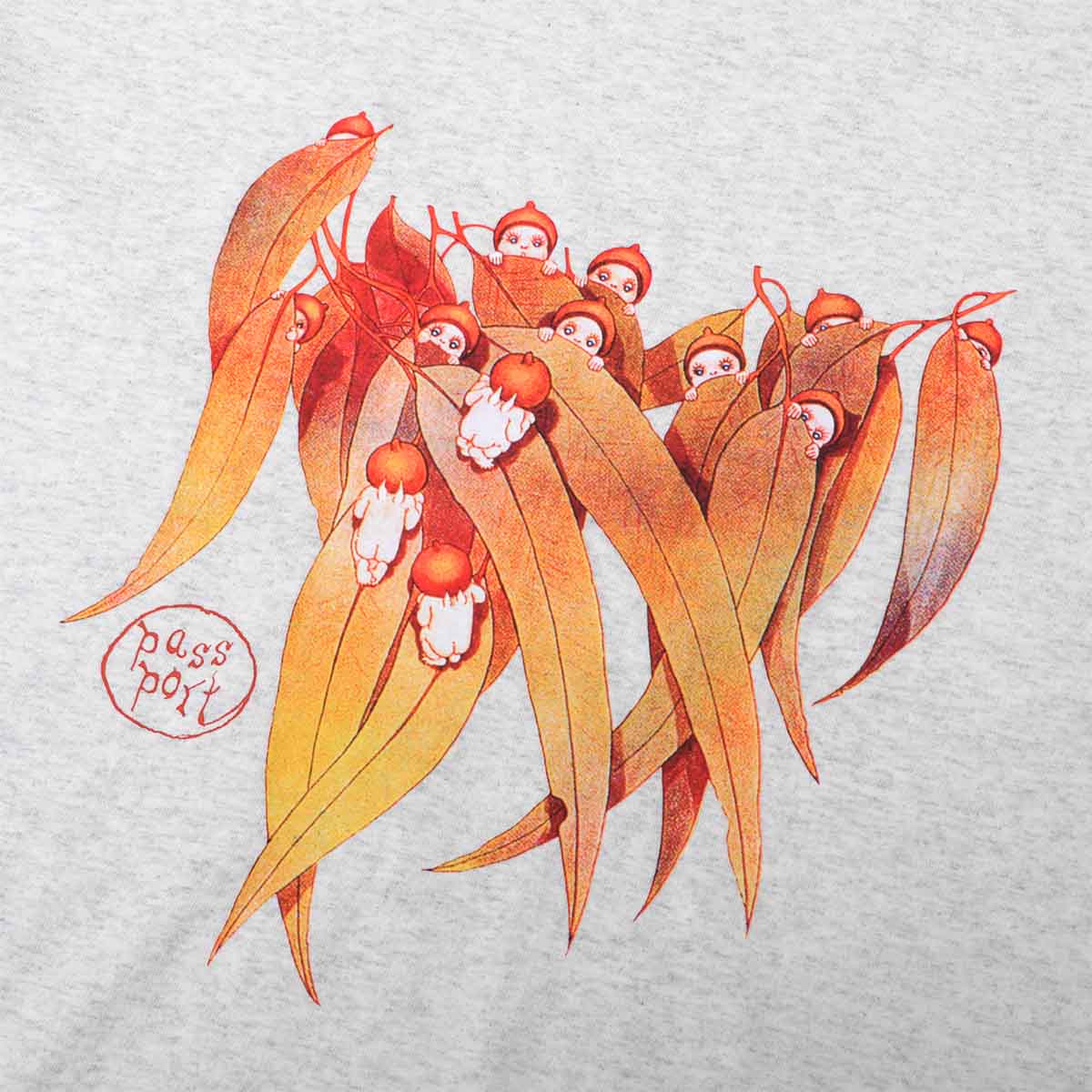 Pass~Port - May Gibbs Gum Leaf Tee Ash - Image 2