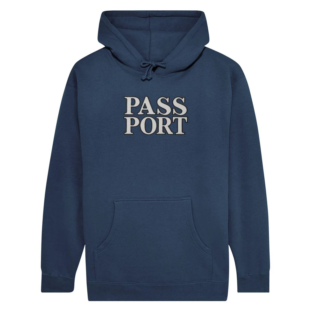 Pass~Port - Official Stacked Applique Hoodie Navy