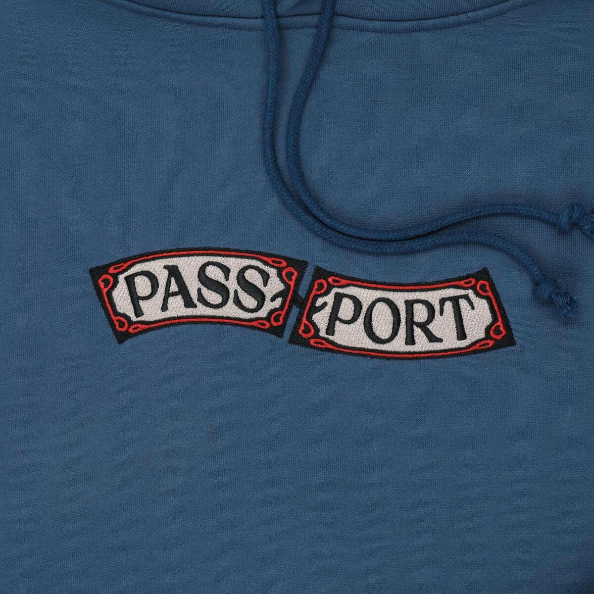 Pass~Port - Red Flag Hoodie Harbour Blue - Image 3