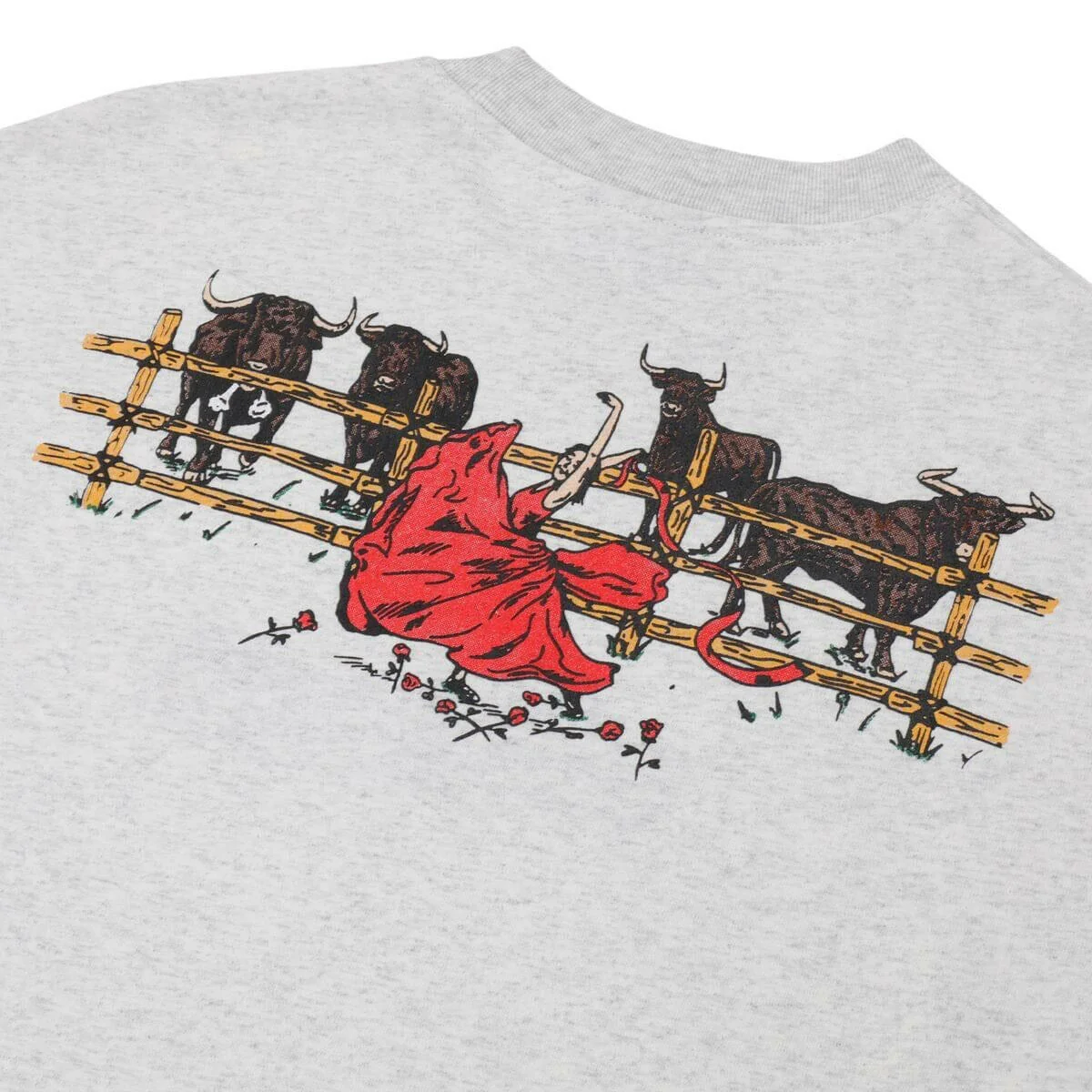 Pass~Port - Red Flag Tee Ash - Image 4