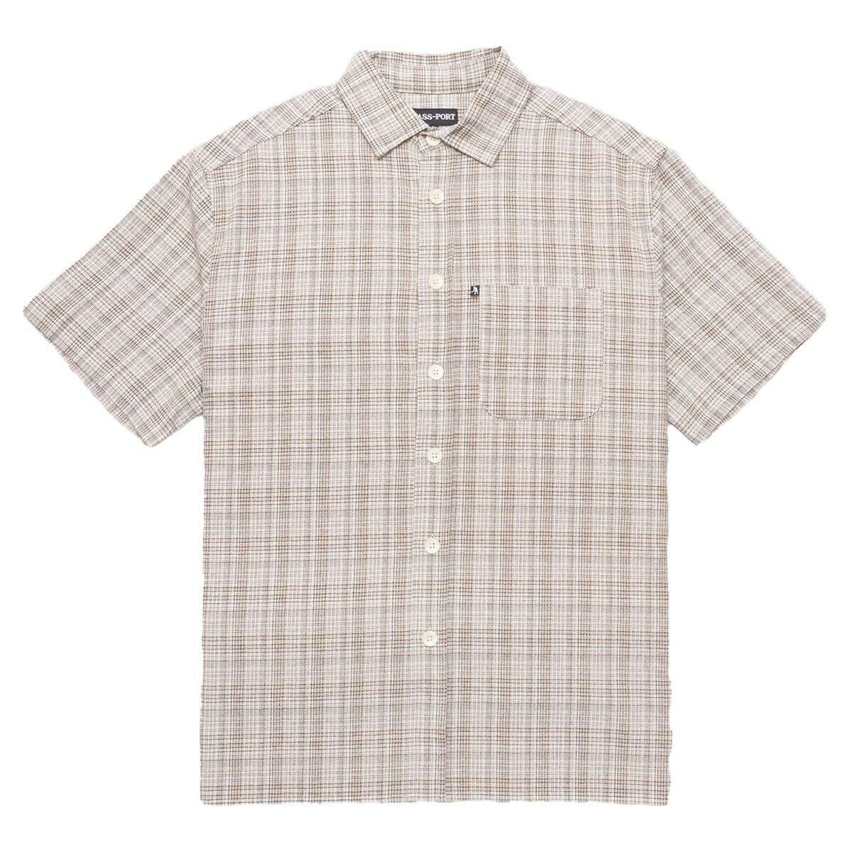 Pass~Port - Workers Check Shirt Black/Bronze