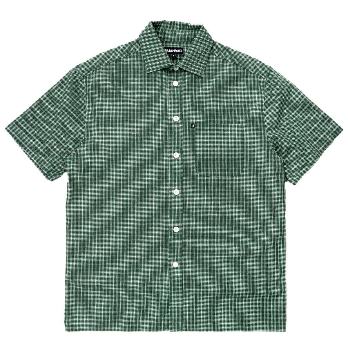 Pass~Port - Workers Check Shirt Green