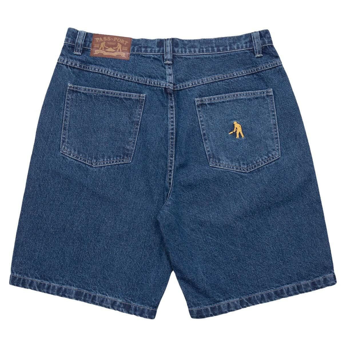 Pass~Port - Workers Club Shorts Faded Wash Dark Indigo - Image 2